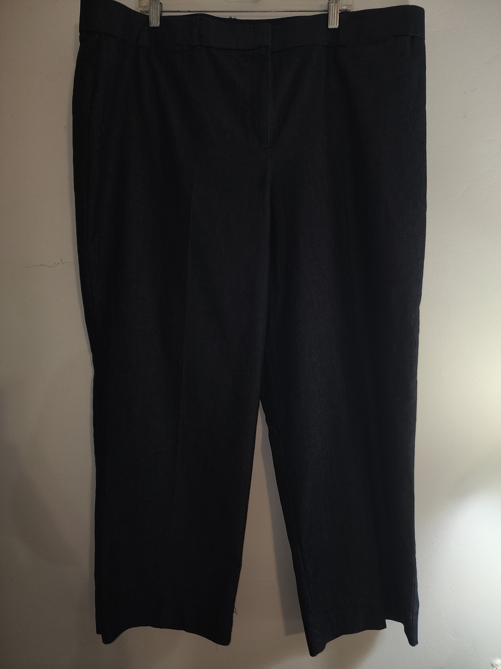 Plus Womens new directions Wide-Leg Dark Blue Jeans 22w